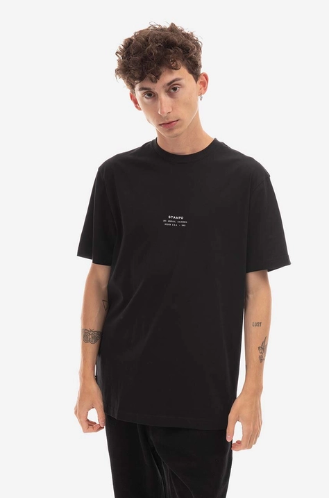 STAMPD cotton t-shirt black color