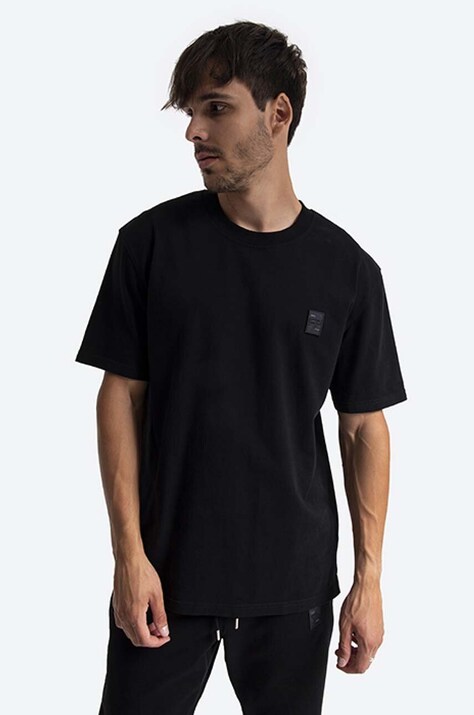 Хлопковая футболка Filling Pieces Lux Tee цвет чёрный однотонная 88113731861-BLACK