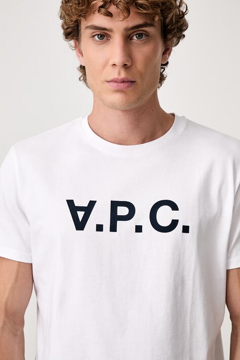 A.P.C. футболка чоловіча бавовняна — AA00-TSM0UY, білий — фото 5