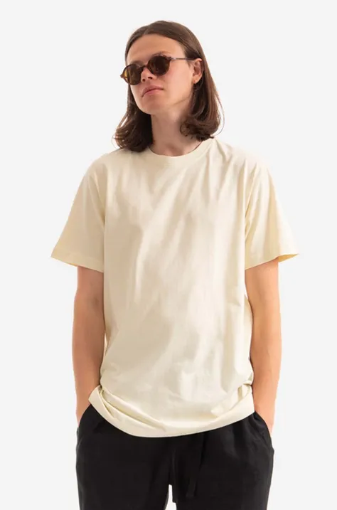 Maharishi t-shirt bawełniany kolor beżowy gładki 9752.ECRU-ECRU