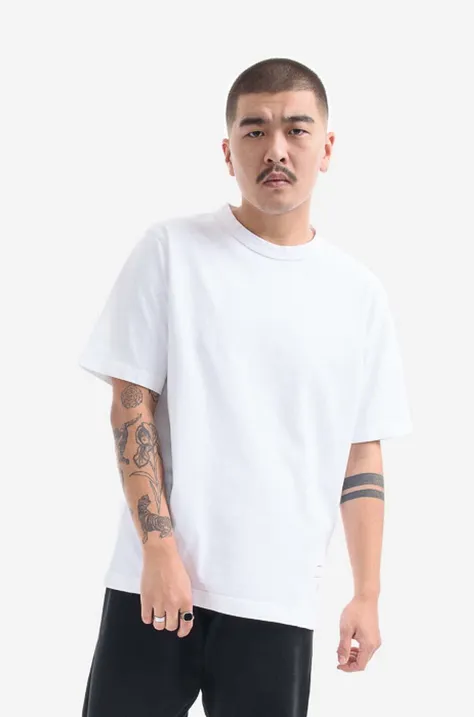 Norse Projects cotton t-shirt Holger Tab Series white color