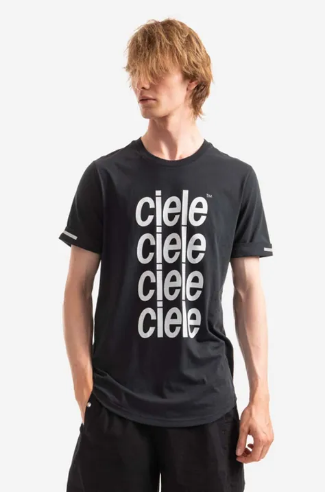 Ciele Athletics t-shirt NSB męski kolor czarny z nadrukiem CLNSBTCR.BK001-BK001