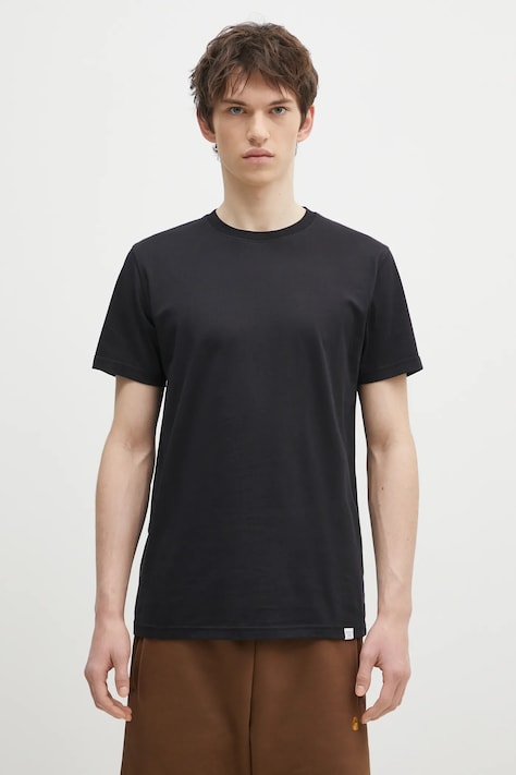 Norse Projects cotton t-shirt men’s black color smooth