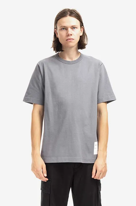 Bavlnené tričko Norse Projects N01.0567.1072-1072, šedá farba, jednofarebný