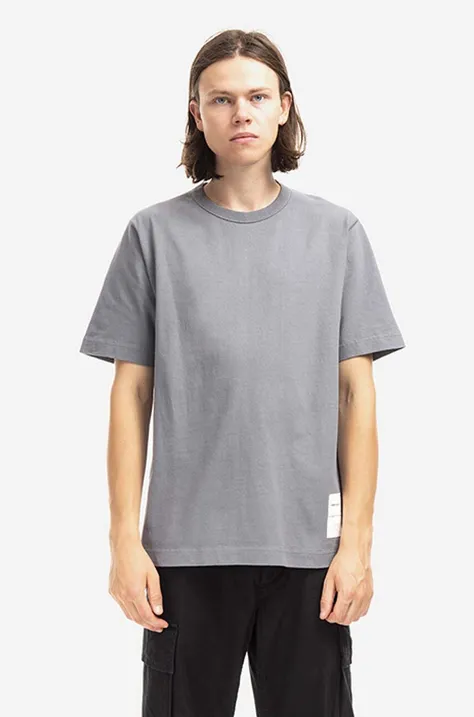 Norse Projects t-shirt bawełniany kolor szary gładki N01.0567.1072-1072