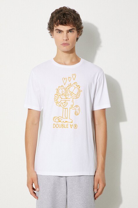 Wood Wood cotton t-shirt X Garfield Ace white color