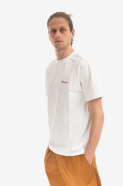 Tričko Ader Error BLAFWHT01WH-WHITE, pánsky, biela farba, s nášivkou
