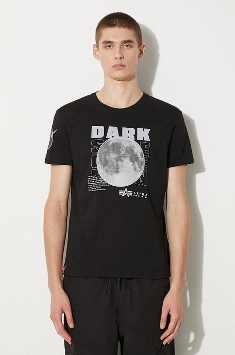 Alpha Industries cotton t-shirt black color