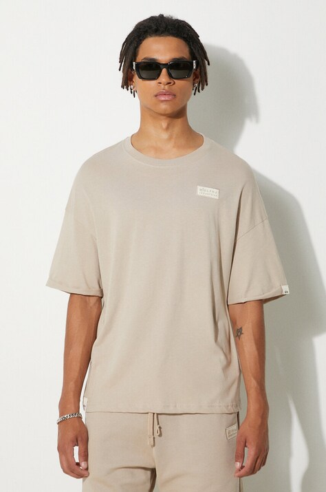 Alpha Industries cotton t-shirt beige color