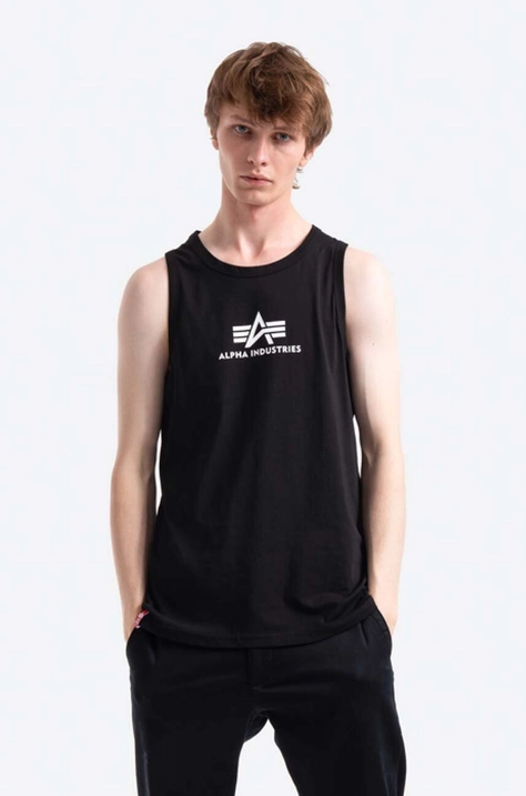 Alpha Industries cotton t-shirt black color