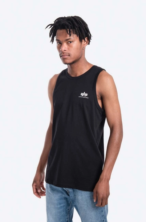 Alpha Industries cotton t-shirt black color