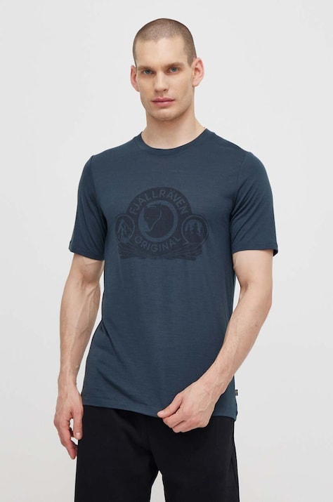 Μάλλινο μπλουζάκι Fjallraven Abisko Wool Classic Abisko Wool Classic χρώμα: ναυτικό μπλε, F84117 F84117