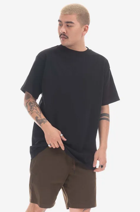 Βαμβακερό μπλουζάκι Taikan χρώμα: μαύρο