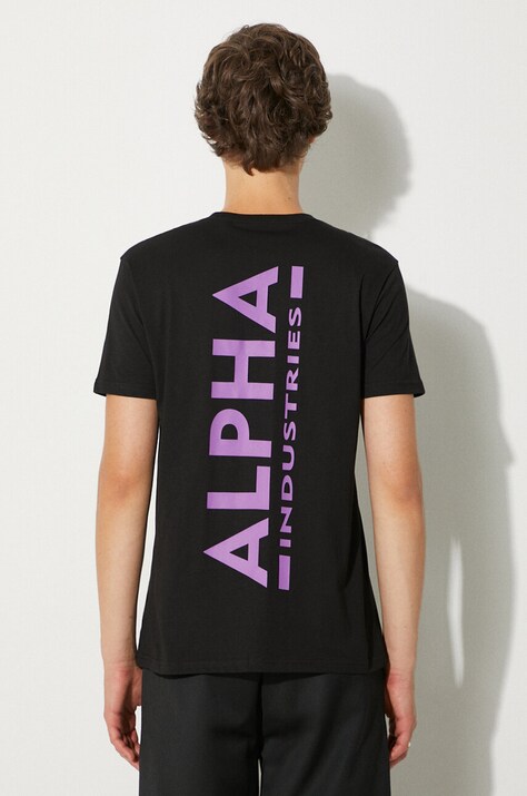 Alpha Industries cotton t-shirt black color