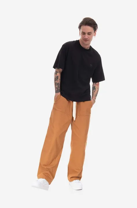 Bavlněné tričko Neil Barett Slim Dropped Shoulder Pie PBJT144-U502C 3158 černá barva, s aplikací
