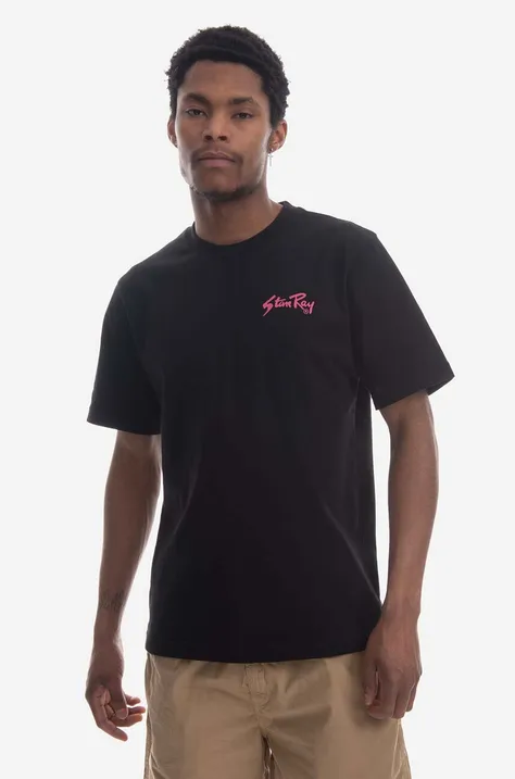 Bavlněné tričko Stan Ray Tee černá barva, s potiskem, SS23001BLA-BLA