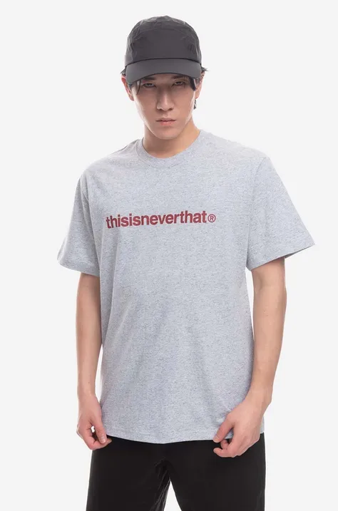 thisisneverthat cotton T-shirt T-Logo Tee gray color