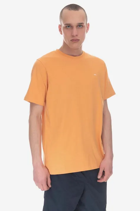Хлопковая футболка Wood Wood цвет оранжевый узорный 12315700.2491-ABRICOT