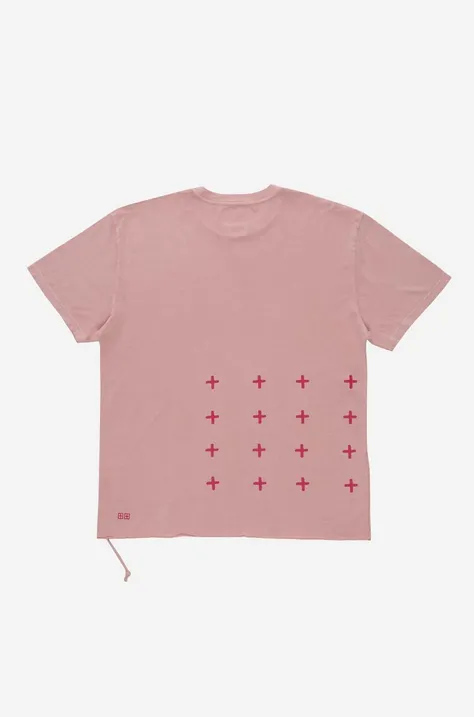 KSUBI t-shirt bawełniany kolor różowy z nadrukiem MSP23TE025-PINK