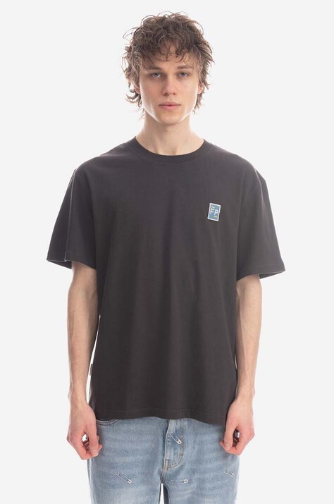 Filling Pieces tricou din bumbac Tee Lux culoarea maro, uni 88113731268-BROWN