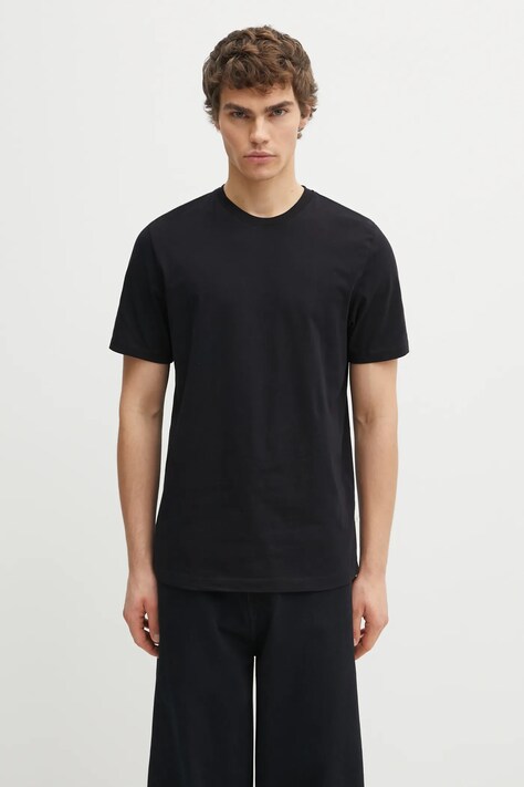 Bavlněné tričko Samsoe Samsoe černá barva