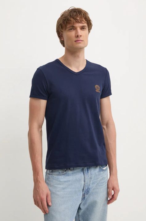 Versace t-shirt uomo colore blu navy AUU01004 1A10011