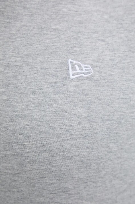 Бавовняна футболка New Era ESSENTIALS TEE — AA00-TSM2AR, сірий — фото 5