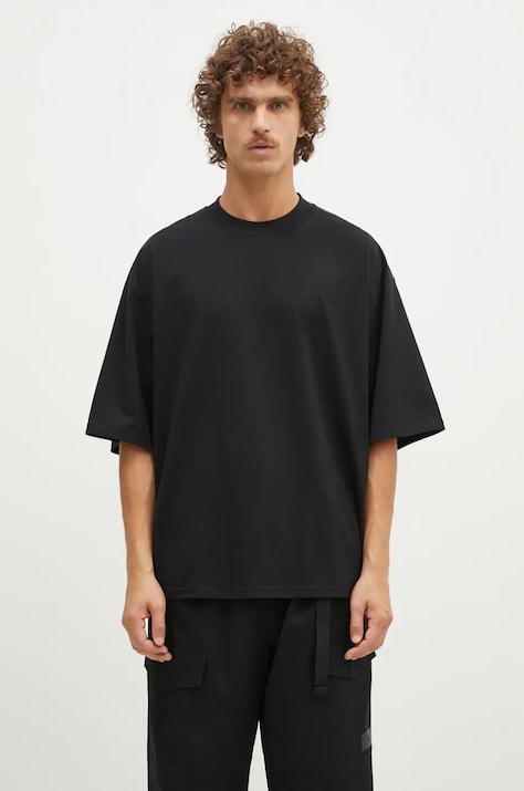 1017 ALYX 9SM t-shirt bawełniany Oversized Crewneck Tee męski kolor czarny z aplikacją AAMTS0486FA01