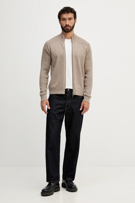 Armani Exchange футболка чоловіча бавовняна — AA00-TSM2CC, бежевий — фото 2