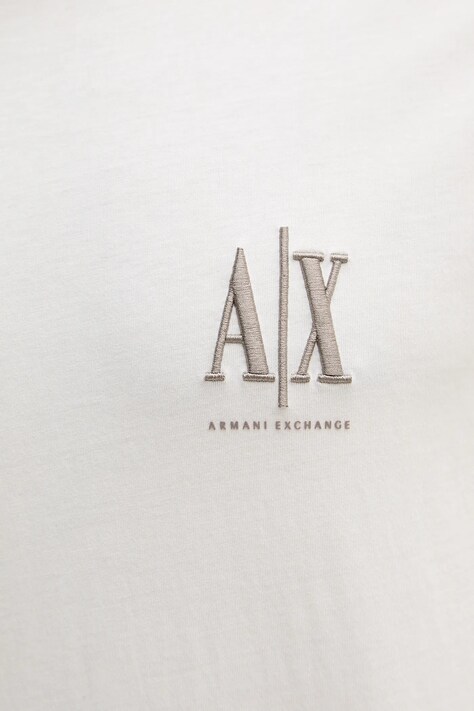 Armani Exchange футболка чоловіча бавовняна — AA00-TSM2CC, бежевий — фото 5