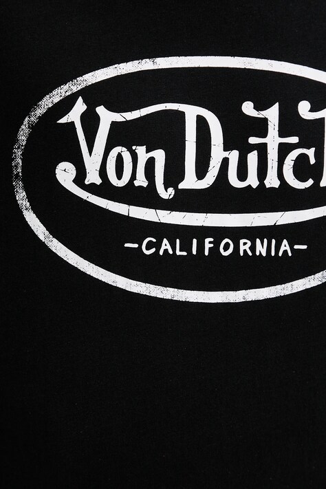 Бавовняна футболка Von Dutch — AA00-TSM2D4, чорний — фото 5