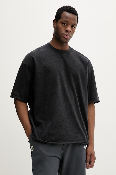 American Vintage pamut póló szürke, sima, MAFO02B