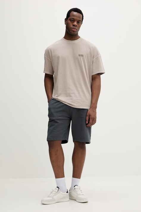 American Vintage t-shirt męski kolor beżowy gładki MPYM02A