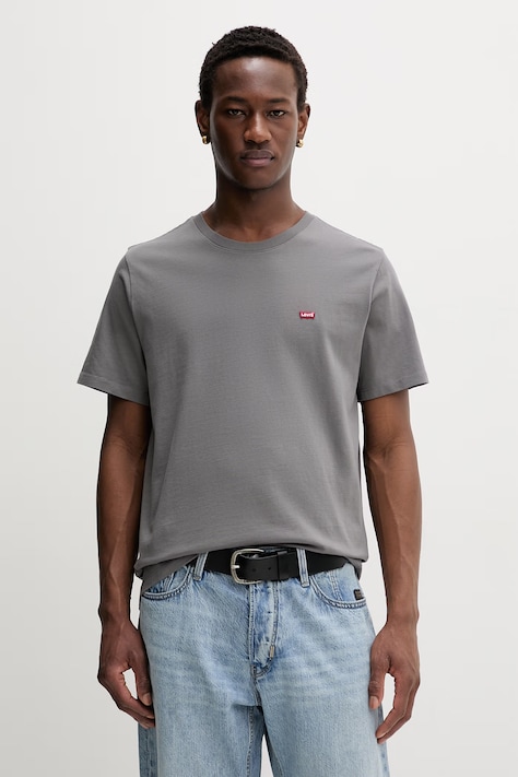 Βαμβακερό μπλουζάκι Levi's LSE SS ORIGINAL HM TEE ανδρικό, χρώμα: γκρι, A3117