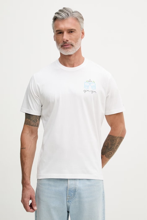 MC2 Saint Barth férfi pamut t-shirt fehér POT0001