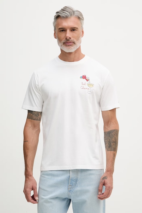 MC2 Saint Barth t-shirt férfi pamut fehér POT0001