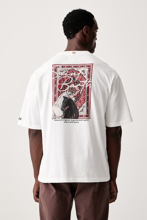 MC2 Saint Barth T-shirt męski bawełniany biały DLR0001