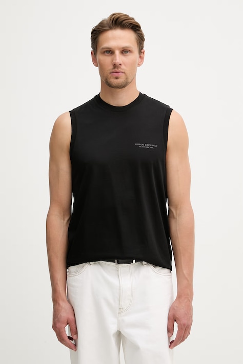 Armani Exchange top męski bawełniany czarny XM002640 AF10364