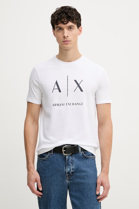 Armani Exchange t-shirt męski bawełniany biały XM002683 AF10356