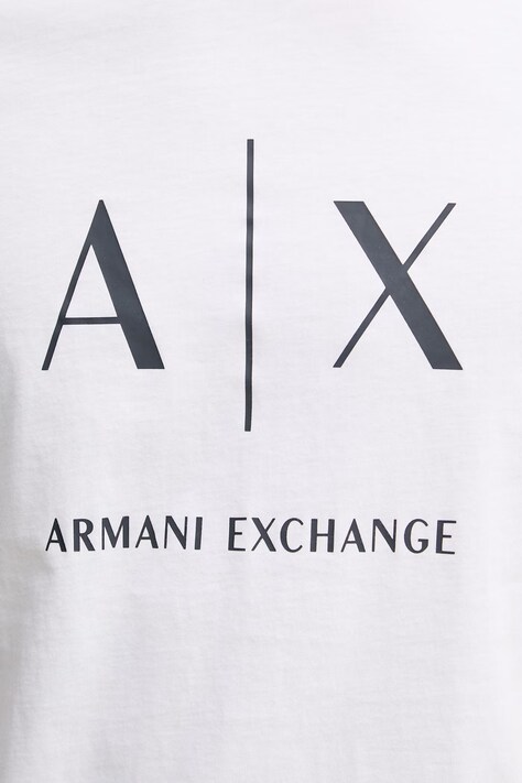 Armani Exchange футболка чоловіча бавовняна — AA00-TSM2DW, білий — фото 5