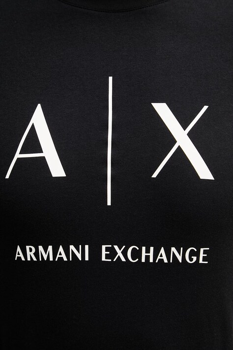 Armani Exchange футболка чоловіча бавовняна — AA00-TSM2DW, чорний — фото 5