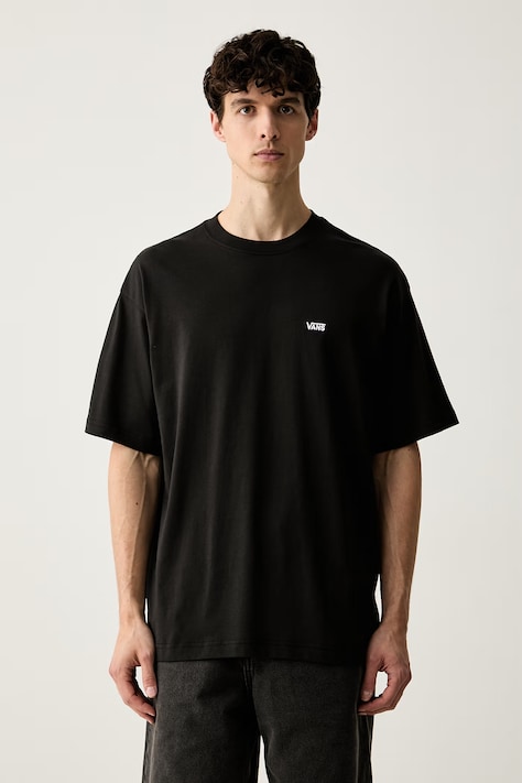 Vans majica za muškarce od pamuka crna VN0010FFBLK1