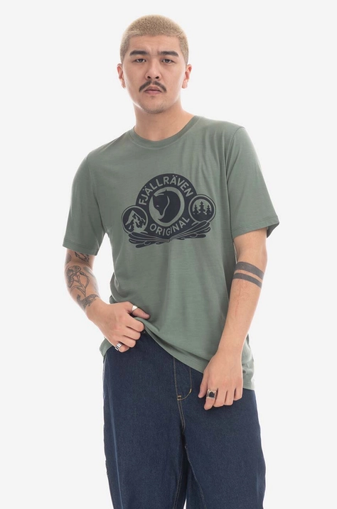 Fjallraven t-shirt green color