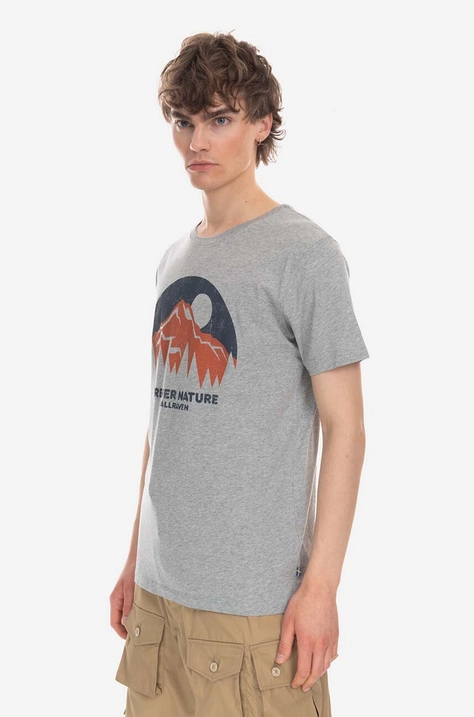 Fjallraven cotton t-shirt gray color