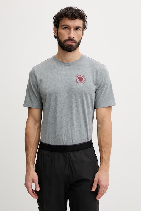 Fjallraven Kratka majica Fjallraven siva barva