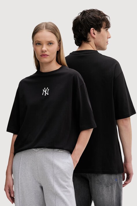 New Era t-shirt bawełniany NEW YORK YANKEES czarny 60675746