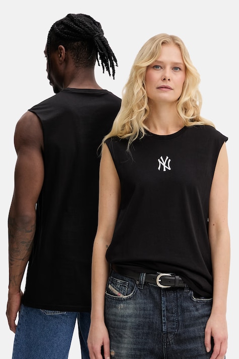 New Era top męski bawełniany NEW YORK YANKEES czarny 60691043