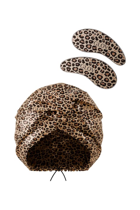 GLOV zestaw: turban i płatki pod oczy The Lazy Luxe Duo kolor multicolor