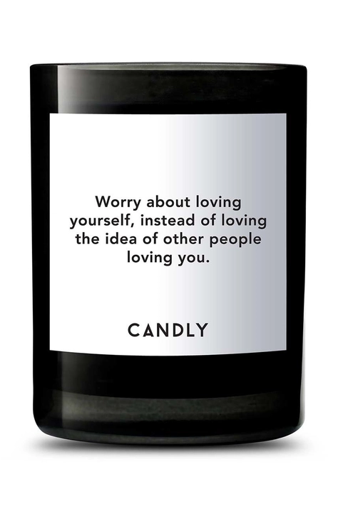 Candly illatgyertya szójaviaszból Worry about loving yourself. 250 g