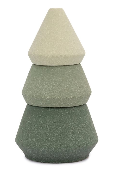 Paddywax komplet sojinih sveč s stojalom za kadilo Cypress & Fir 297 g + 155 g